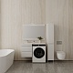 Style Line Мебель для ванной подвесная Даллас 110 Люкс L, белая PLUS	 – картинка-17
